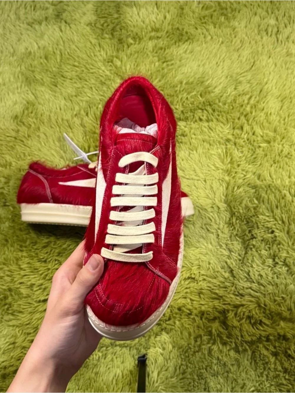 Rick Owens look contemporary red